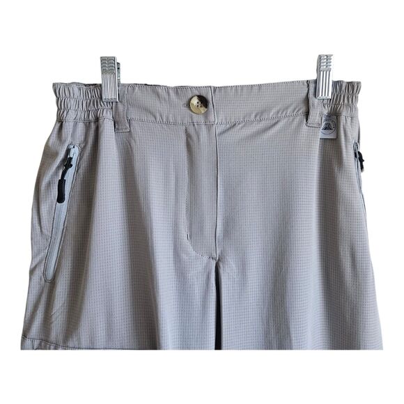 MAPAMYUMCO Women's S Pants Capri Cropped Gray Quick Dry Air Hole Tech 26 x 20 - Picture 2 of 9